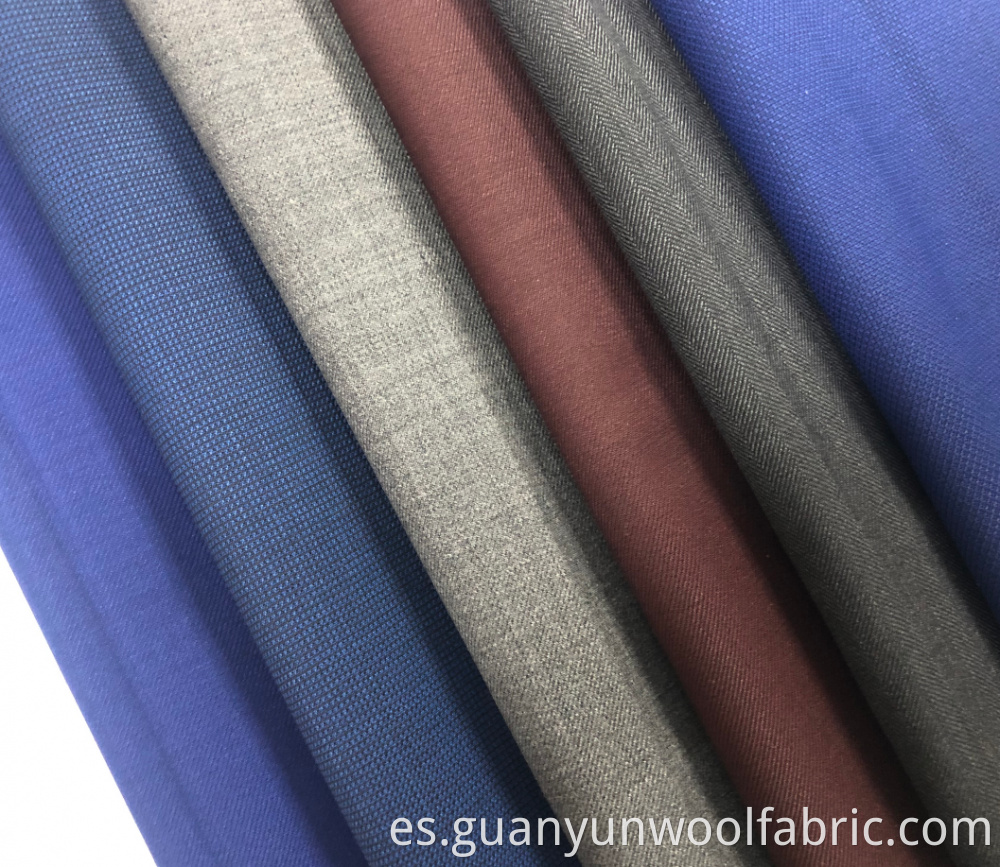 Worsted wool fabric